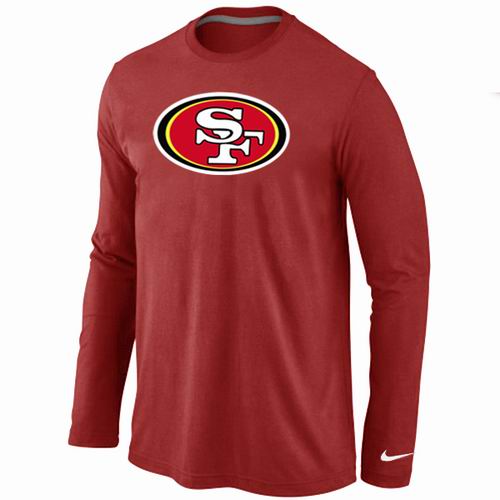 Nike San Francisco 49ers Team Logo Long Sleeve NFL T-Shirt - Red